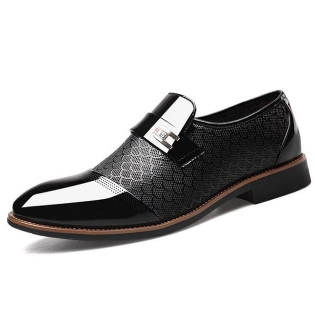 Men’s Patent Dress Shoes – Buckled Formal Foot Wear