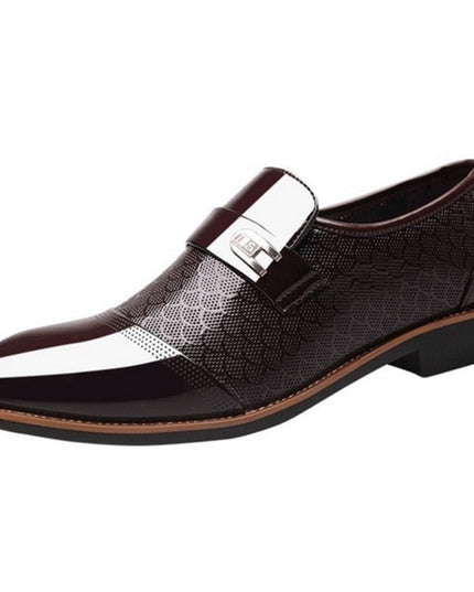 Men’s Patent Dress Shoes – Buckled Formal Foot Wear