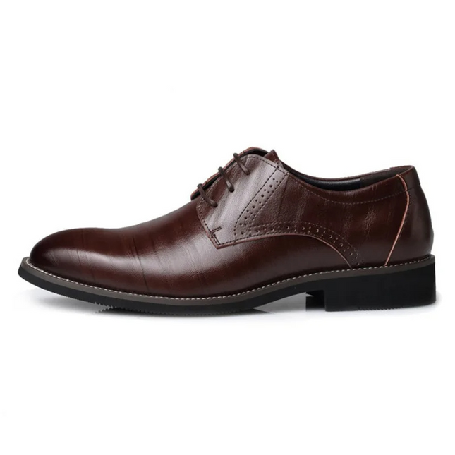 Men’s Polished Derby Shoes – Formal Lace-Up Foot Wear