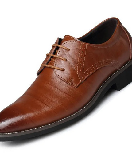 Men’s Polished Derby Shoes – Formal Lace-Up Foot Wear