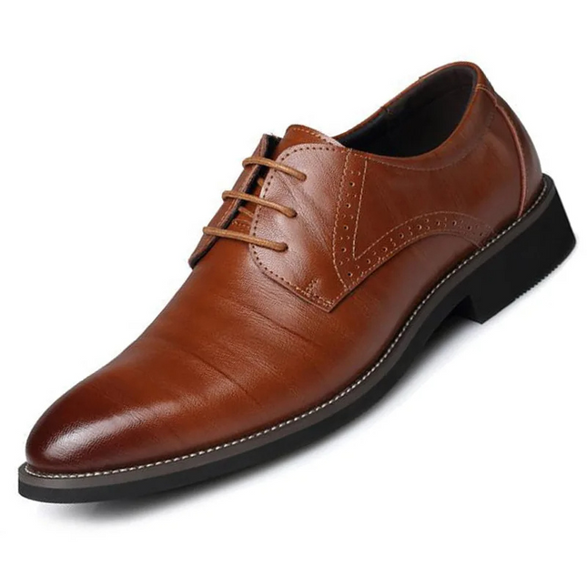 Men’s Polished Derby Shoes – Formal Lace-Up Foot Wear