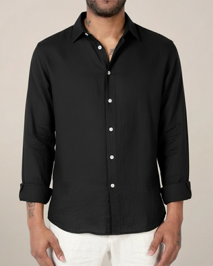 Men’s Relaxed Fit All-Season Shirt – Effortless Everyday Elegance