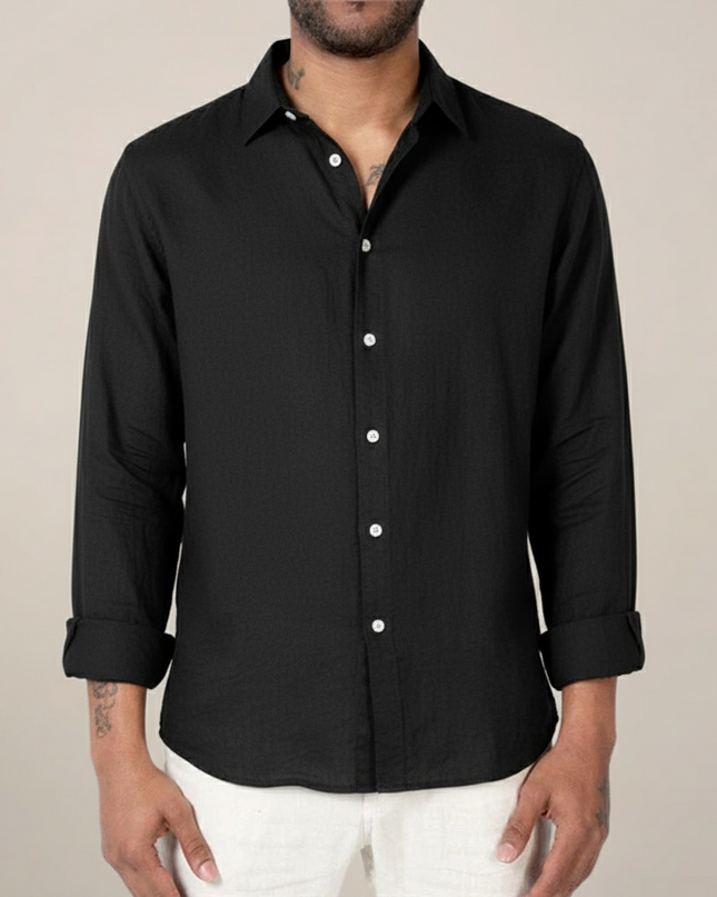 Men’s Relaxed Fit All-Season Shirt – Effortless Everyday Elegance