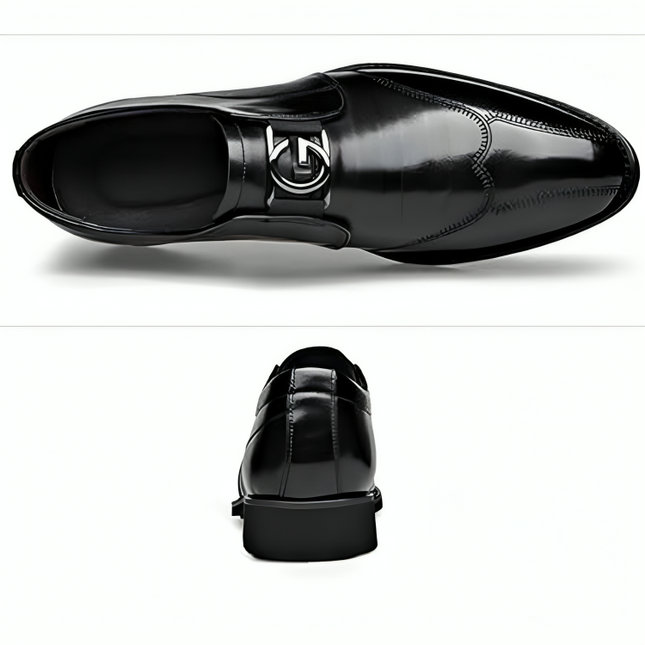 Men’s Slip-On Dress Shoes with Wingtip Detailing – Formal & Business Wear