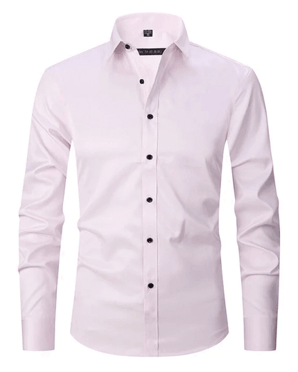 Men’s Stretch Business Shirt – Long Sleeve Formal Button-Up