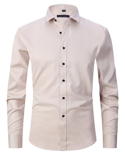 Men’s Stretch Business Shirt – Long Sleeve Formal Button-Up
