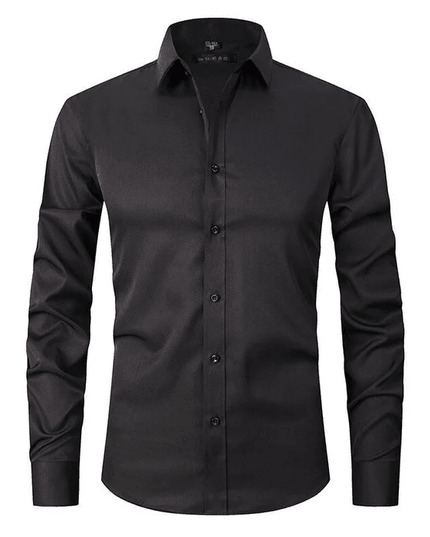Men’s Stretch Business Shirt – Long Sleeve Formal Button-Up