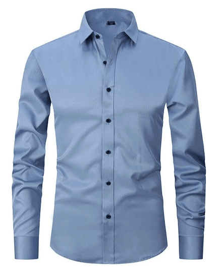 Men’s Stretch Business Shirt – Long Sleeve Formal Button-Up