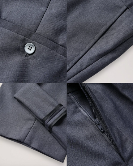 Men’s Three-Piece Formal Suit – Tailored Fit Blazer, Waistcoat, and Trousers