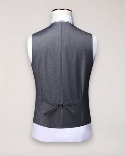 Men’s Three-Piece Formal Suit – Tailored Fit Blazer, Waistcoat, and Trousers