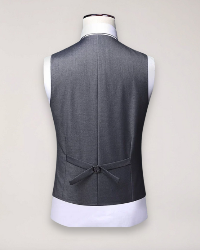 Men’s Three-Piece Formal Suit – Tailored Fit Blazer, Waistcoat, and Trousers
