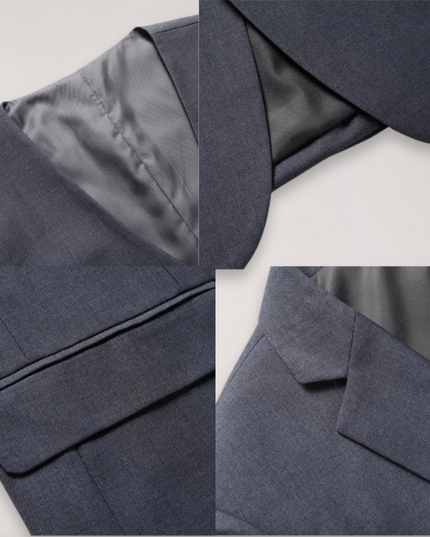 Men’s Two-Piece Formal Suit – Tailored Fit Blazer and Trousers