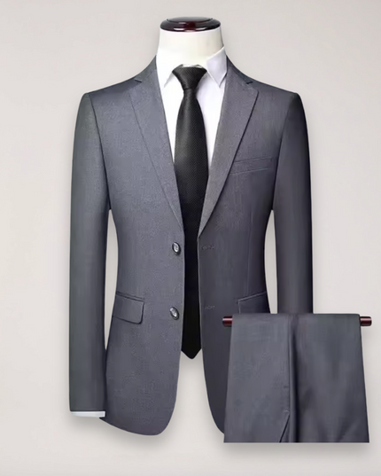 Men’s Two-Piece Formal Suit – Tailored Fit Blazer and Trousers