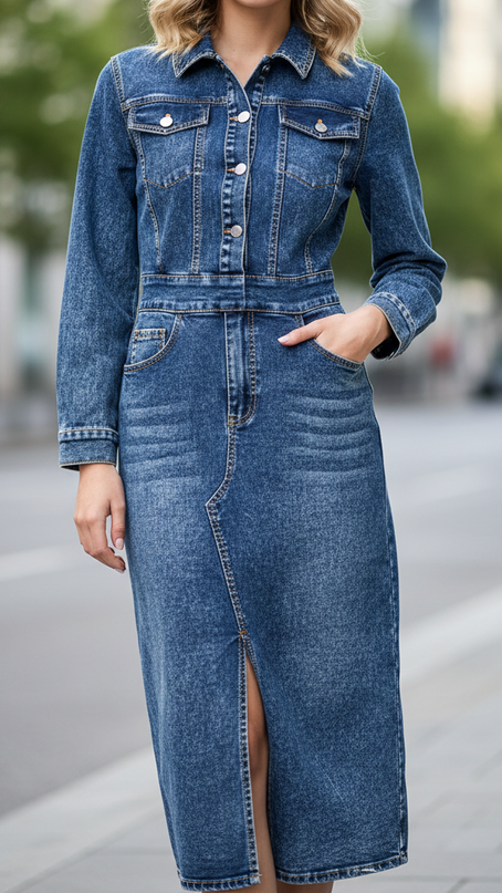 Novae | Denim Dress Tailored Fit
