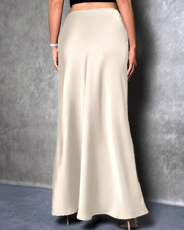 FIONA - Satin High-Waist Skirt