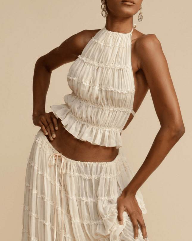 Lira | Halter Top and Skirt Set