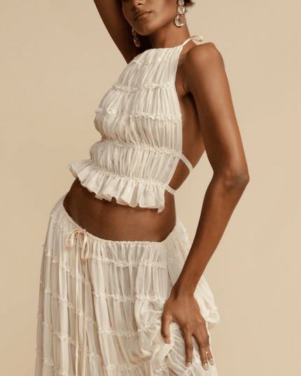 Lira | Halter Top and Skirt Set