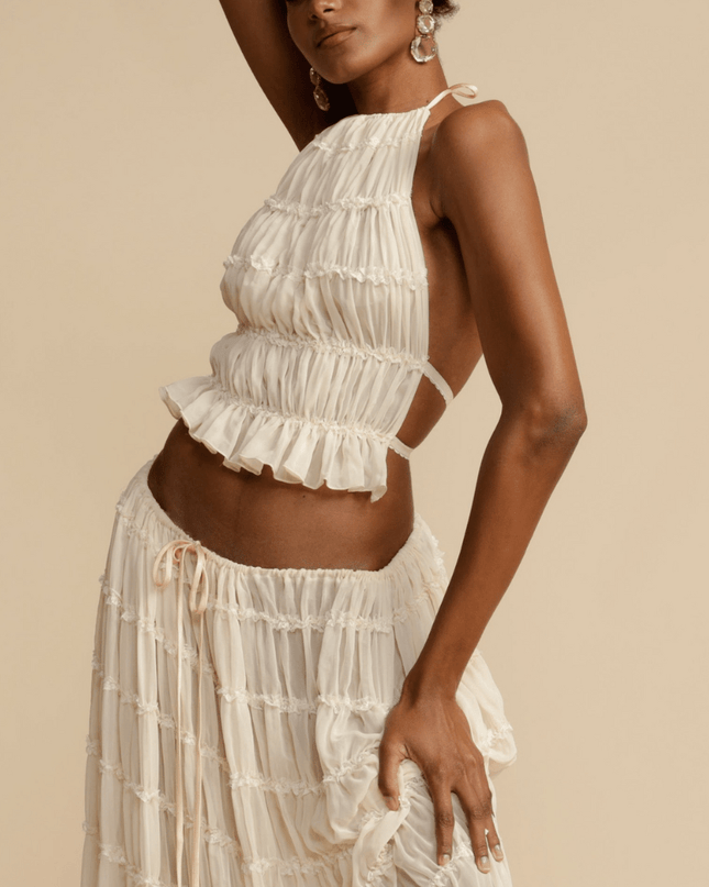 Lira | Halter Top and Skirt Set