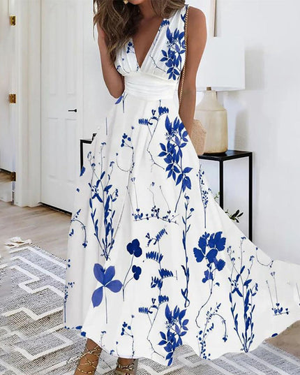 Ivy | Women’s Sleeveless V-Neck Maxi Dress