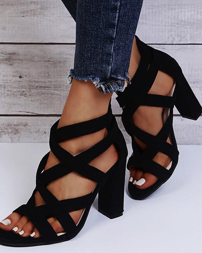 Paige | Women’s Chunky Heel Strappy Shoes