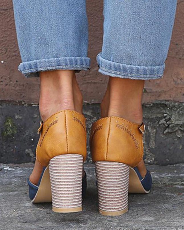 Olivia | Women’s Vintage Style Ankle Strap Heels