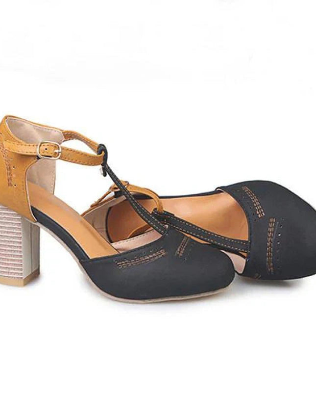 Olivia | Women’s Vintage Style Ankle Strap Heels