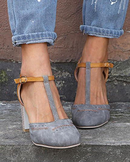 Olivia | Women’s Vintage Style Ankle Strap Heels