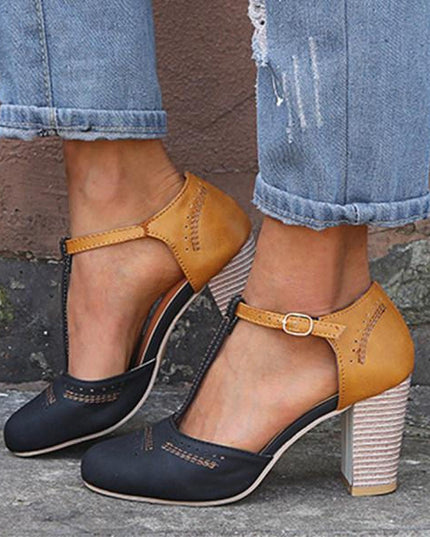 Olivia | Women’s Vintage Style Ankle Strap Heels
