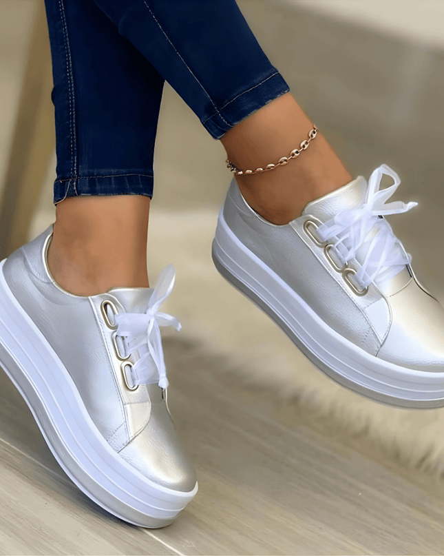Violet | Women Trendy Elevated Sole Casual Sneaker