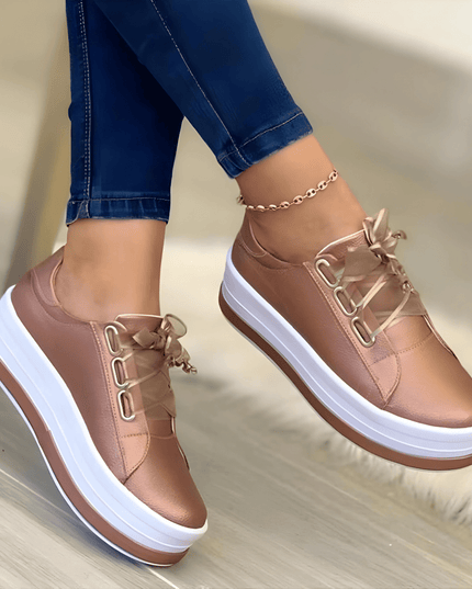 Violet | Women Trendy Elevated Sole Casual Sneaker