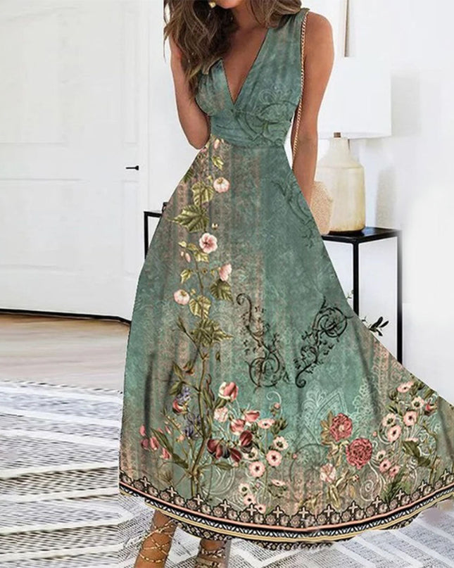 Ivy | Women’s Sleeveless V-Neck Maxi Dress