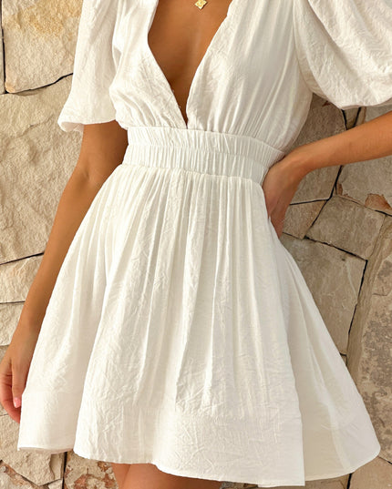 Katie | Women’s Spring Puff Sleeve Mini Dress