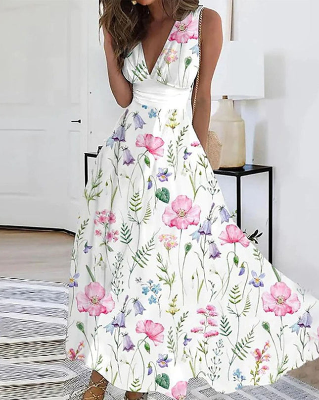Ivy | Women’s Sleeveless V-Neck Maxi Dress