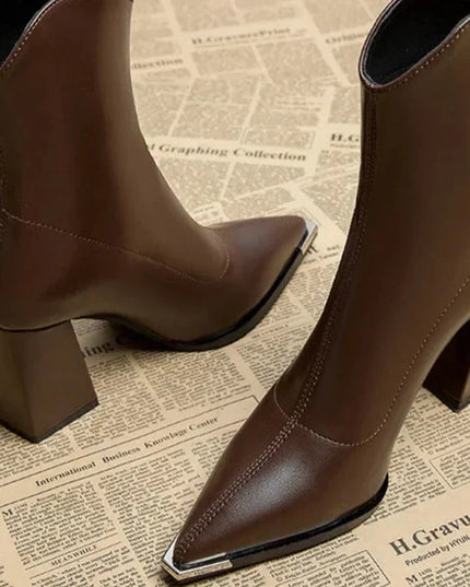 Eleanor | Women’s Spring Pointed Heel Ankle Boots