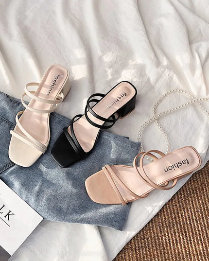 Kaida - Strappy Block Heel Sandals