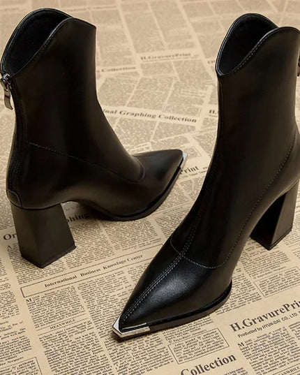 Eleanor | Women’s Spring Pointed Heel Ankle Boots