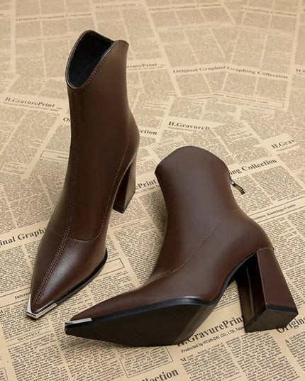 Eleanor | Women’s Spring Pointed Heel Ankle Boots