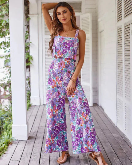 Nympha | Floral Wide-leg Jumpsuit