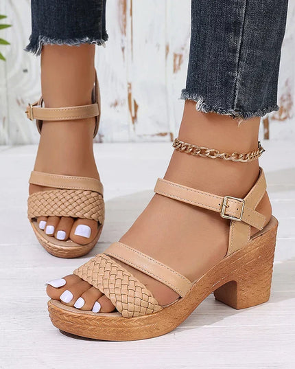 Deborah | Woven Platform Sandals