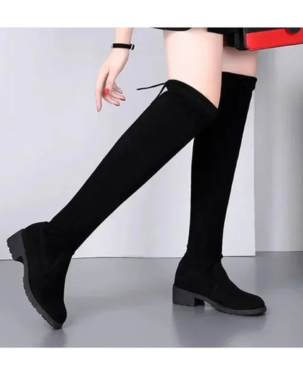 Danielle | Women’s Thigh-High Boots with Block Heels