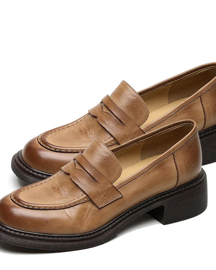 Maria | Classic Women’s Leather T-Strap Shoes