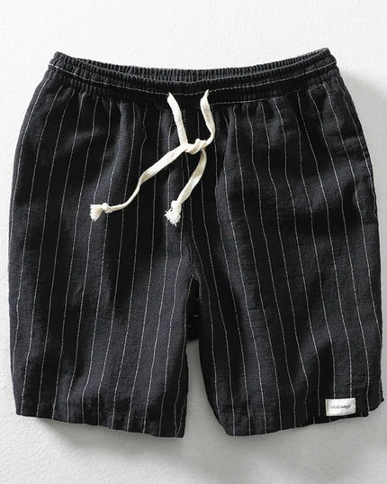 Lightweight Striped Linen Shorts for Men