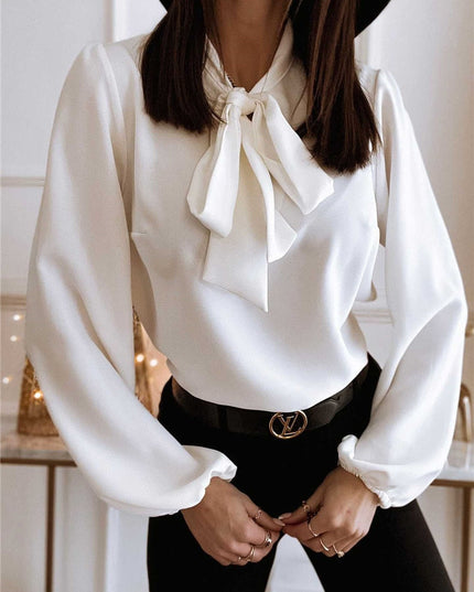 Alexis | Women’s Bow Neck Long Sleeve Blouse