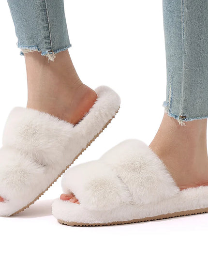 Daisy | Women’s Cozy Faux Fur Slide Slippers