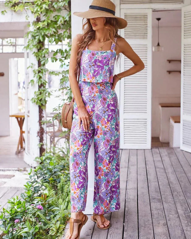 Nympha | Floral Wide-leg Jumpsuit