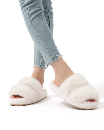 Daisy | Women’s Cozy Faux Fur Slide Slippers