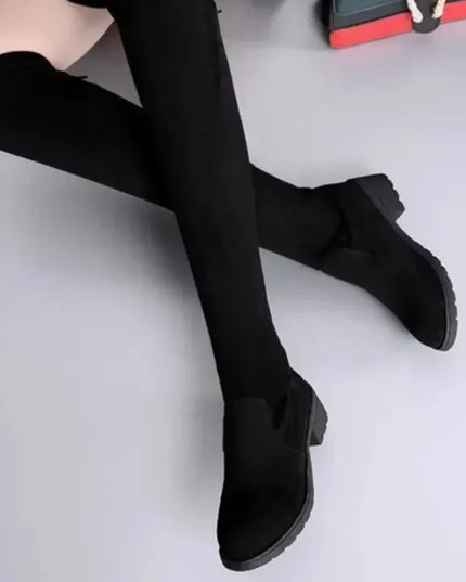 Danielle | Women’s Thigh-High Boots with Block Heels