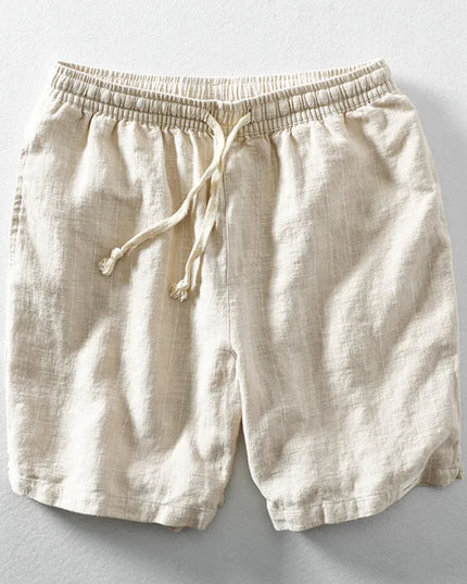Lightweight Striped Linen Shorts for Men