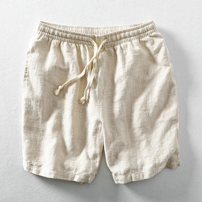 Lightweight Striped Linen Shorts for Men