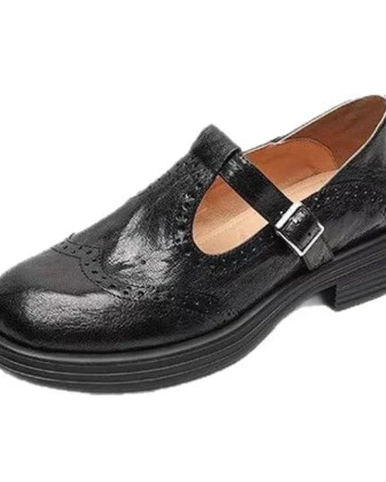 Lily | Classic Women’s Leather T-Strap Shoes